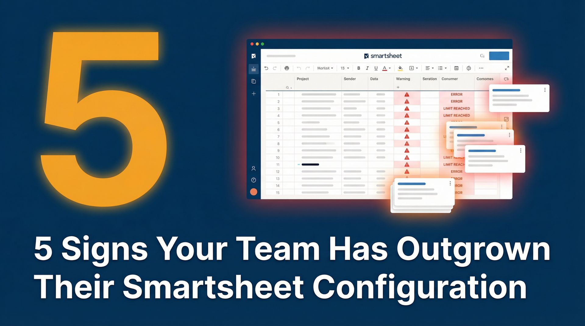 5 Signs Your Team Has Outgrown Their Smartsheet Configuration